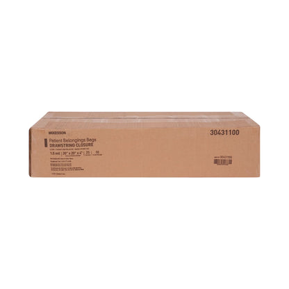 McKesson Patient Belongings Bag, Clear