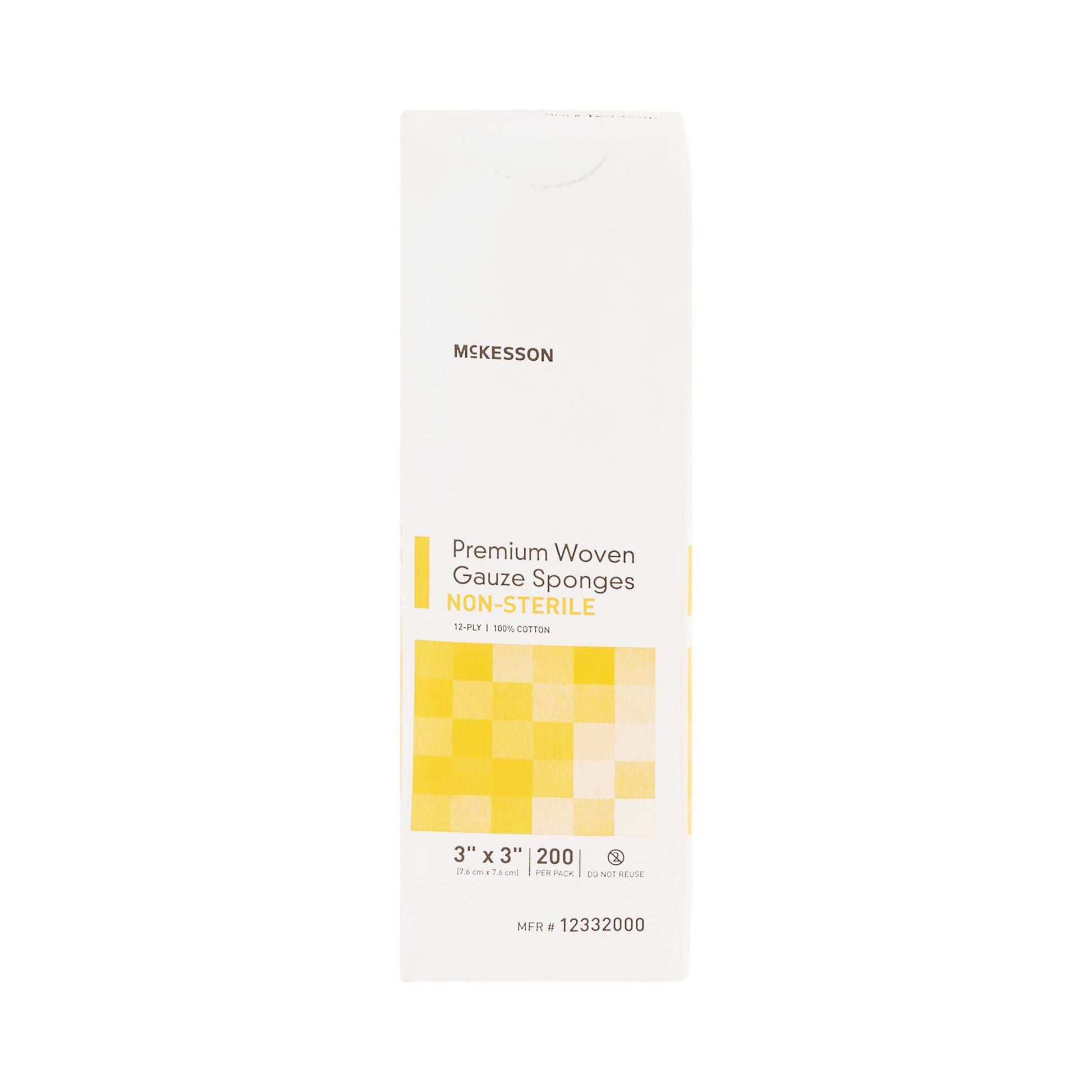 McKesson Gauze Sponge, 3 x 3 Inch, 12-Ply