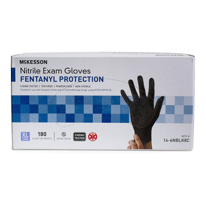 McKesson Confiderm® 6.8C Nitrile Exam Glove, Extra Large, Blue