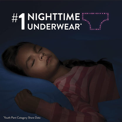 GoodNites® Night Time Underwear, Large for Girls weighing 68 – 95 lbs.