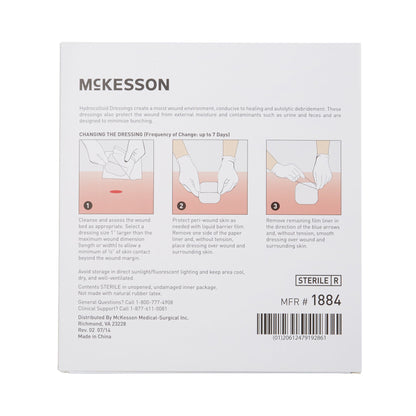 McKesson Hydrocolloid Dressing, 6 x 6 Inch