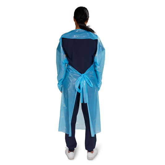 McKesson Nonrated Isolation Gowns, Blue, One Size Fits Most