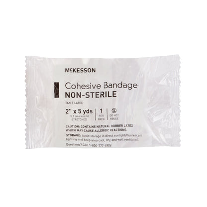 McKesson Self-adherent Closure Cohesive Bandage, 2 Inch x 5 Yard