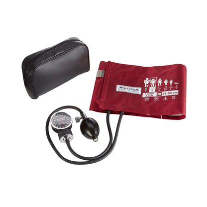McKesson Lumeon Aneroid Sphygmomanometer with Large Cuff, 2-Tube, Pocket-Size