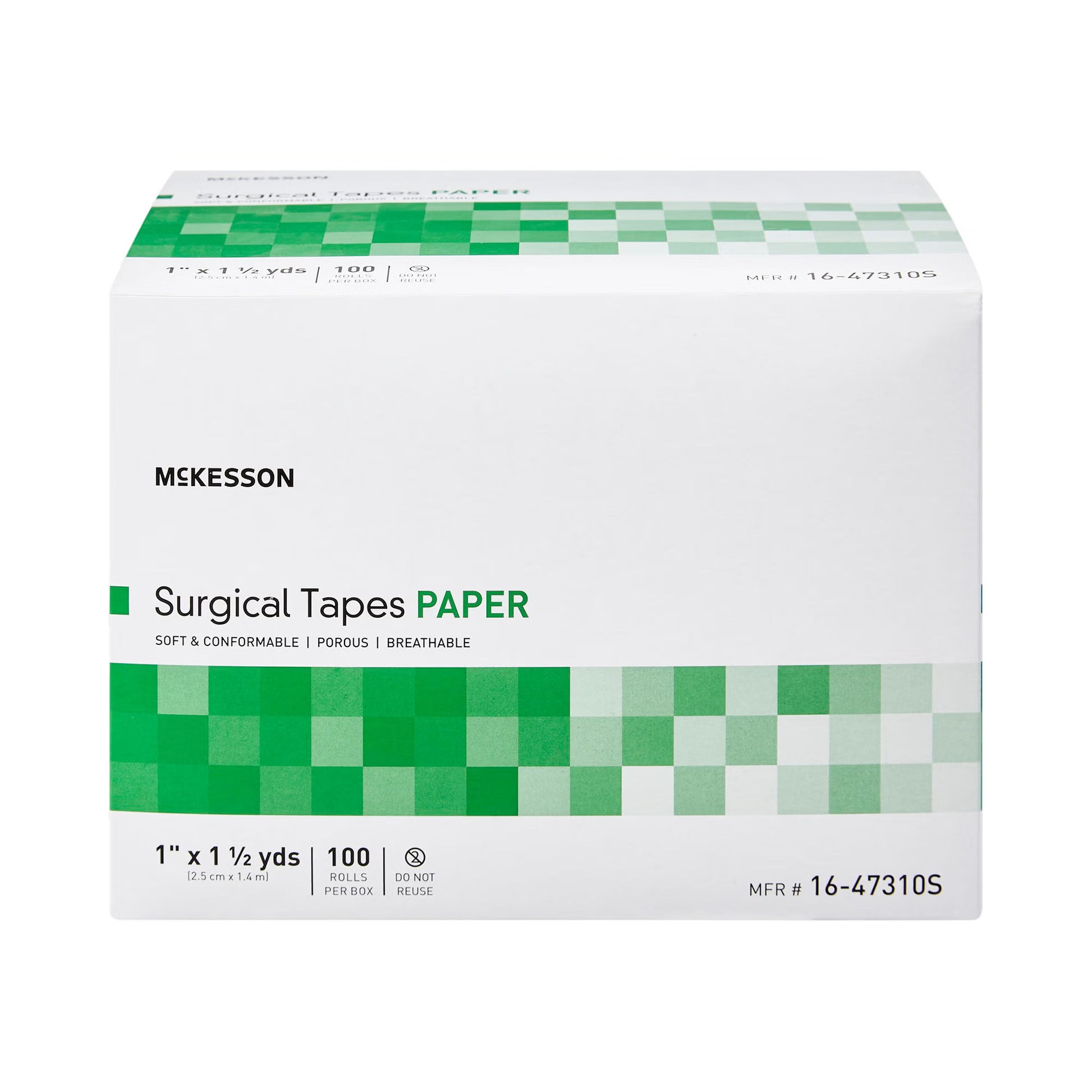 McKesson Paper Medical Tape, 1 Inch x 1-1/2 Yard, White