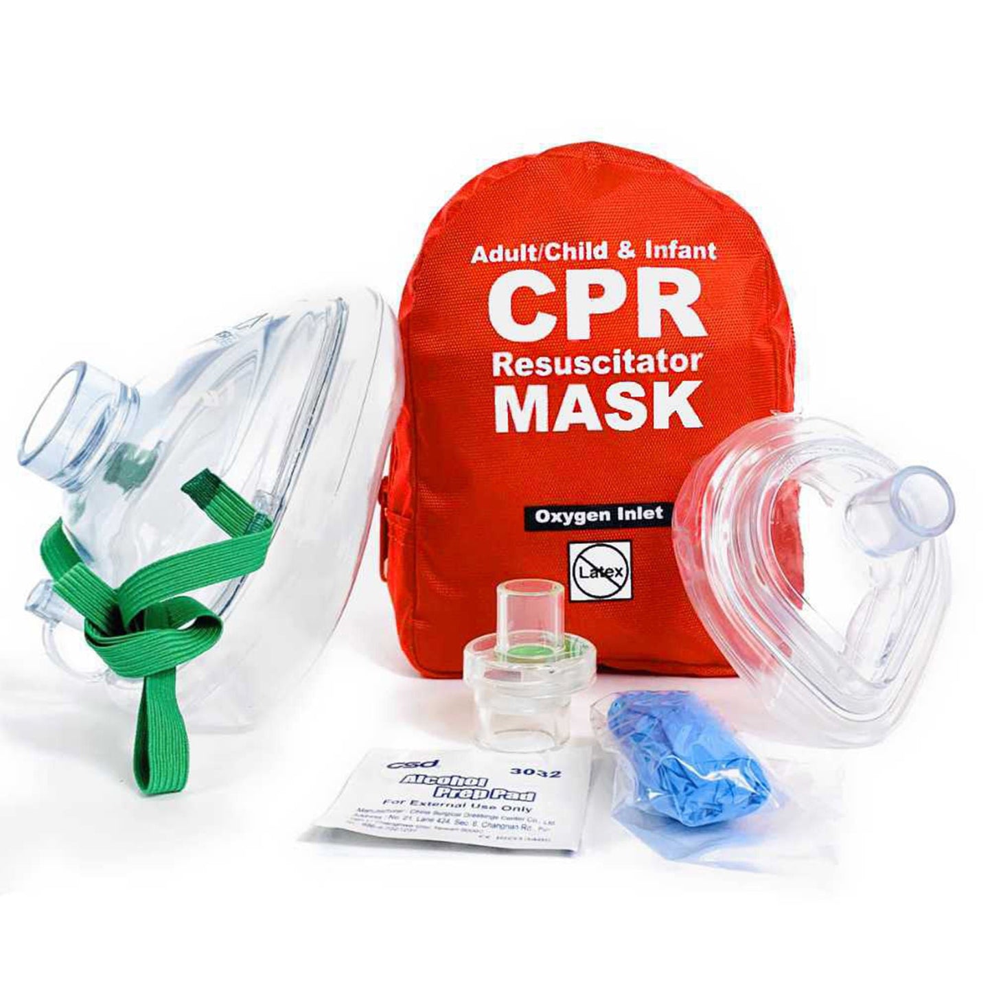 CPR Face Mask with Case One Way Valve Single Use