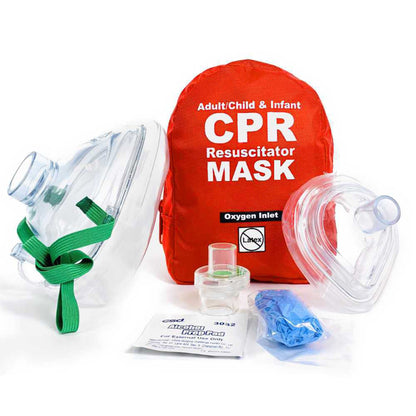 CPR Face Mask with Case One Way Valve Single Use