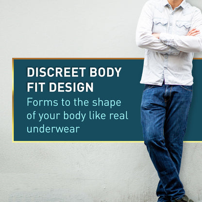 McKesson Premium Discreet Underwear for Men, Maximum Absorbency, Small/Medium