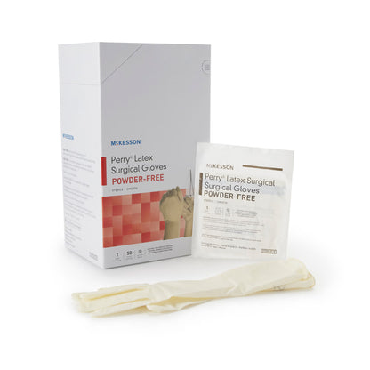 McKesson Perry® Performance Plus Surgical Glove, Size 6.5, Cream