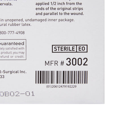 McKesson Nonreinforced Skin Closure Strip, 1/4 x 1-1/2 Inch