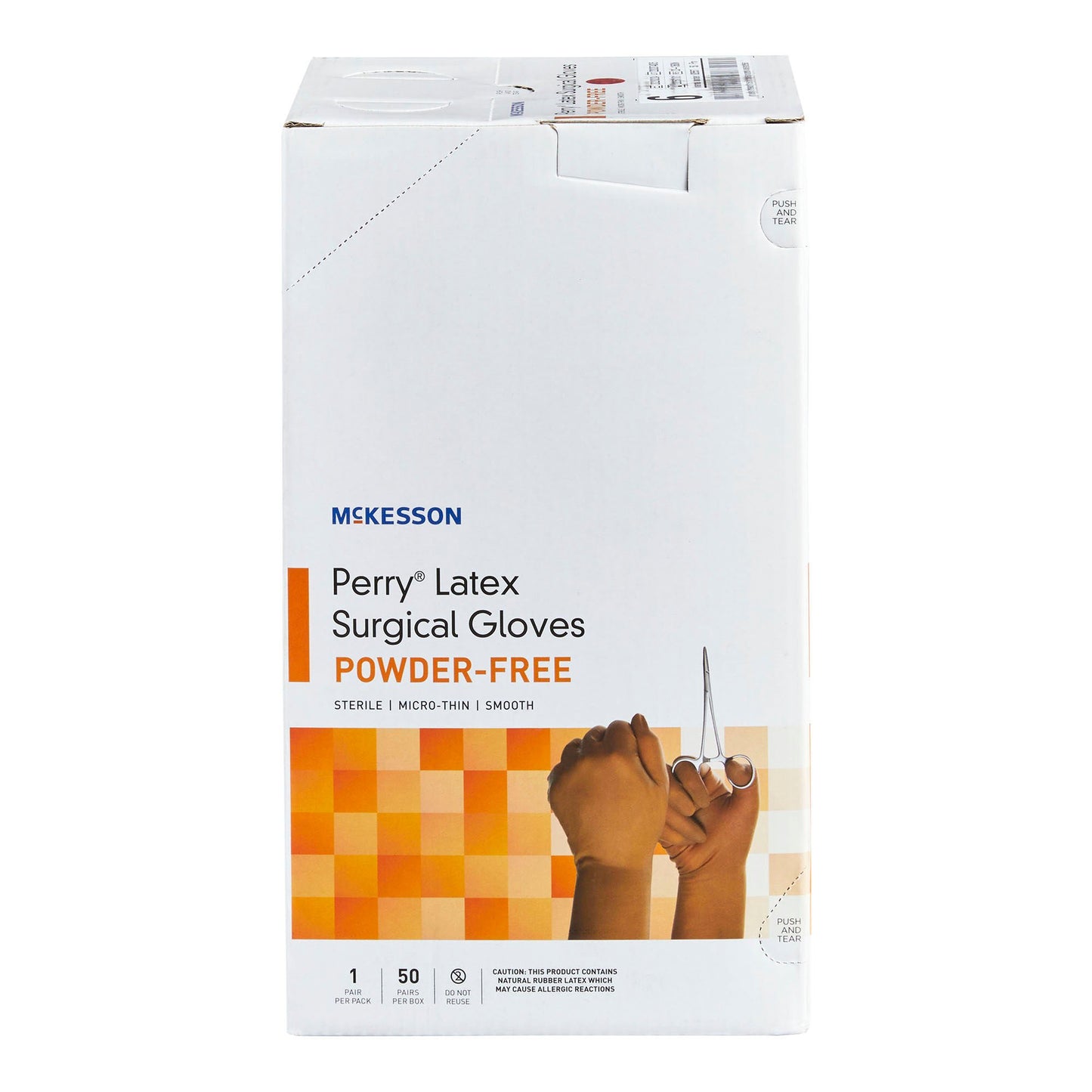 McKesson Perry® Latex Surgical Glove, Size 6, Brown