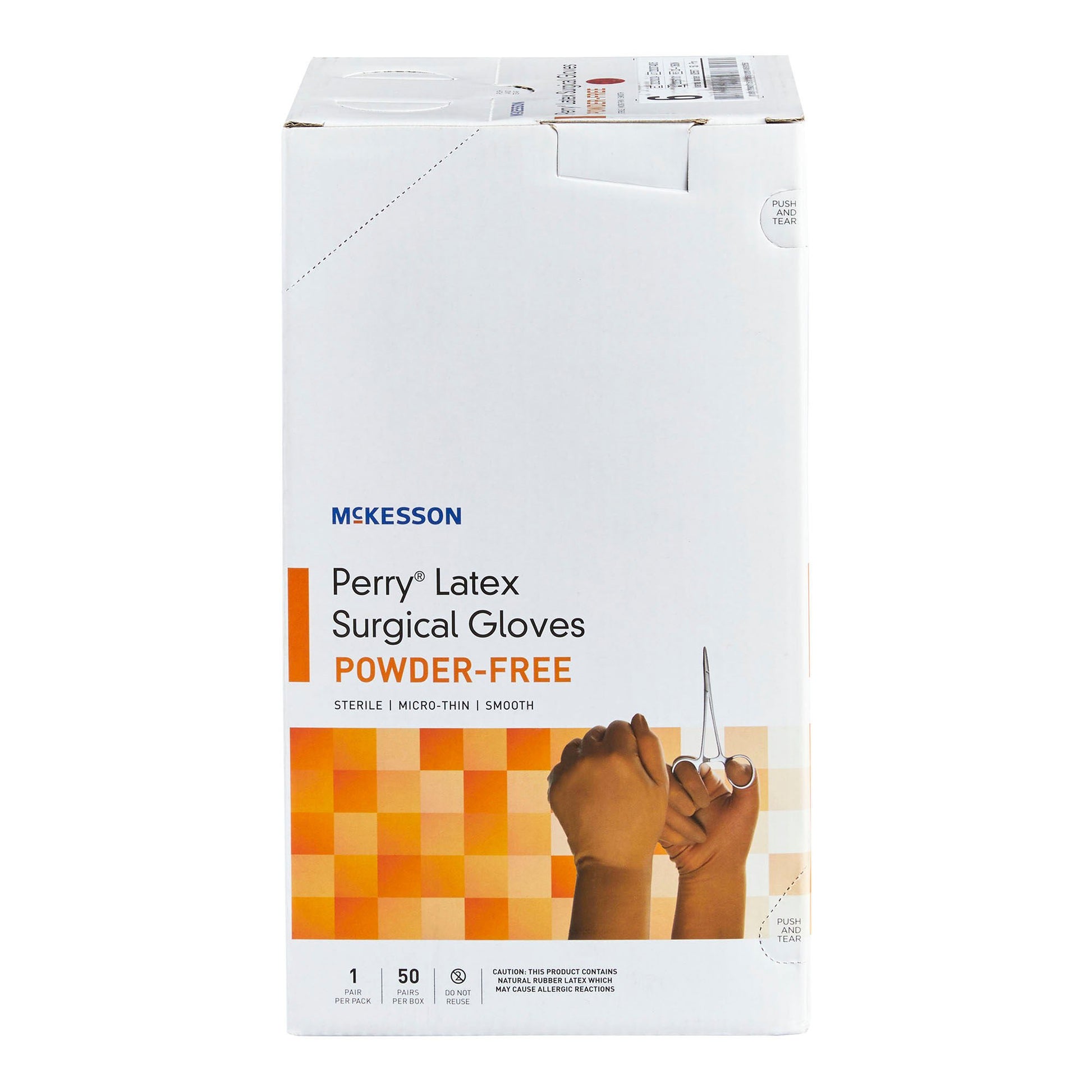 McKesson Perry® Latex Surgical Glove, Size 6, Brown