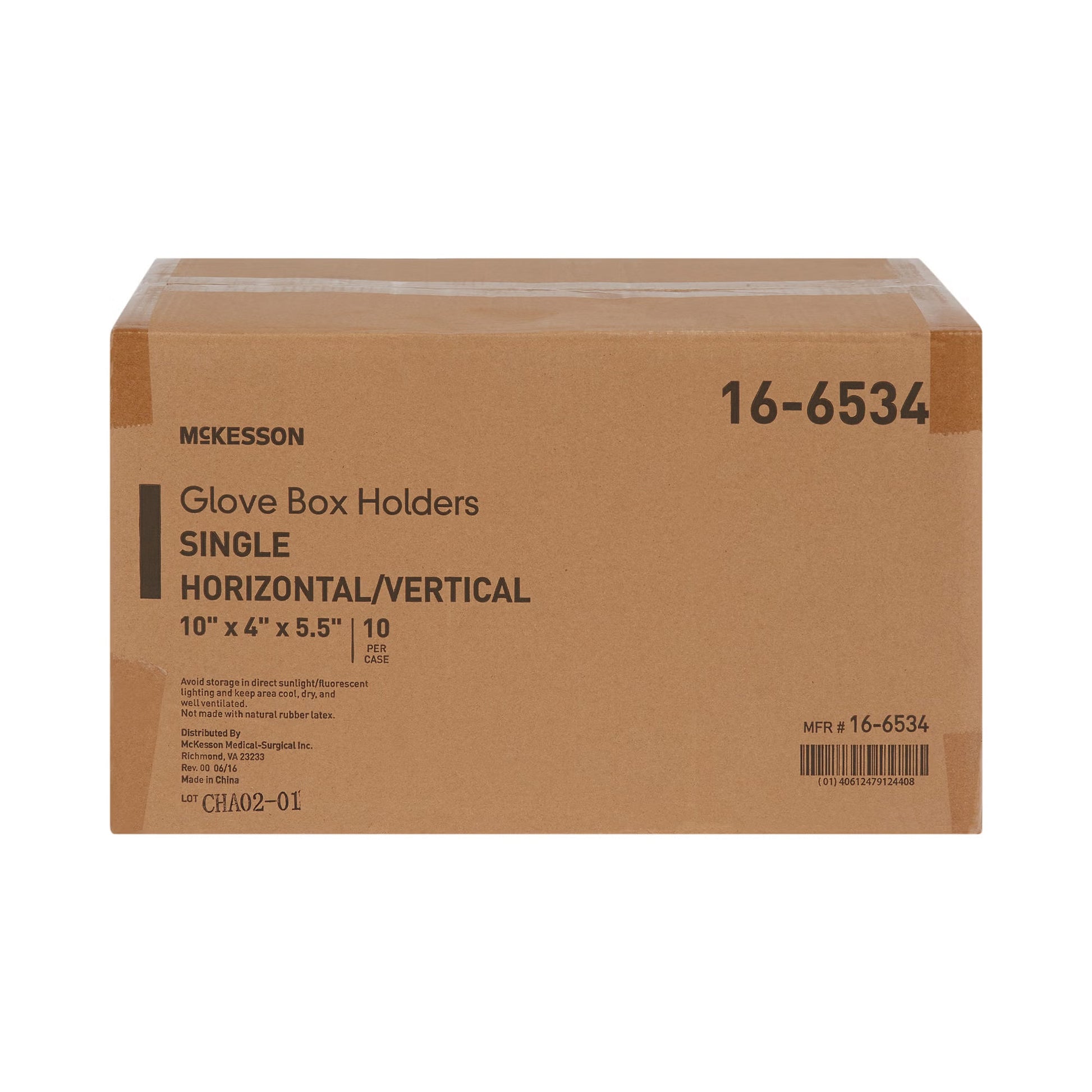 McKesson Glove Box Holder, 1-Box Capacity, Plastic