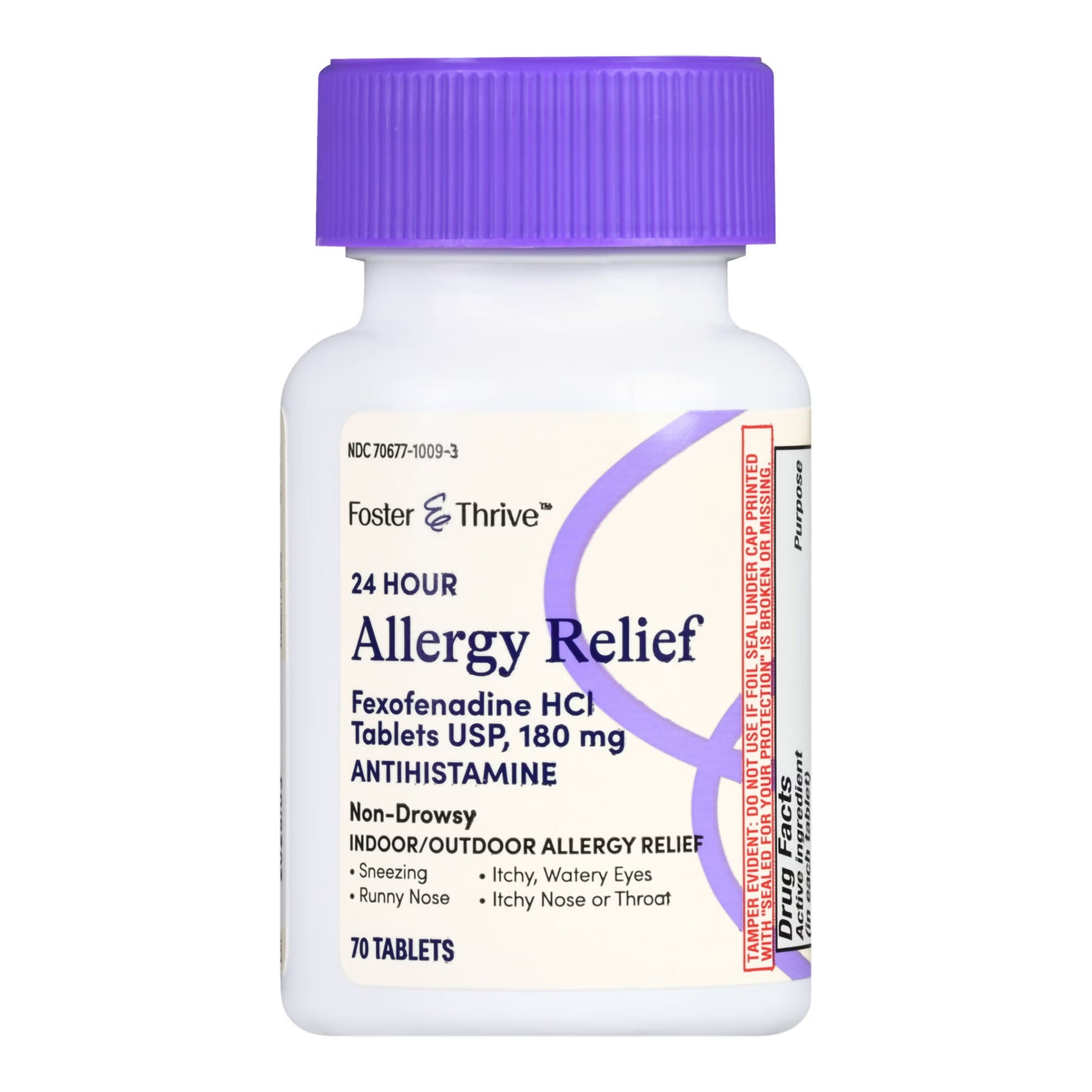 Foster & Thrive™ 24 Hour Allergy Relief Fexofenadine HCl USP 180 mg Tablets