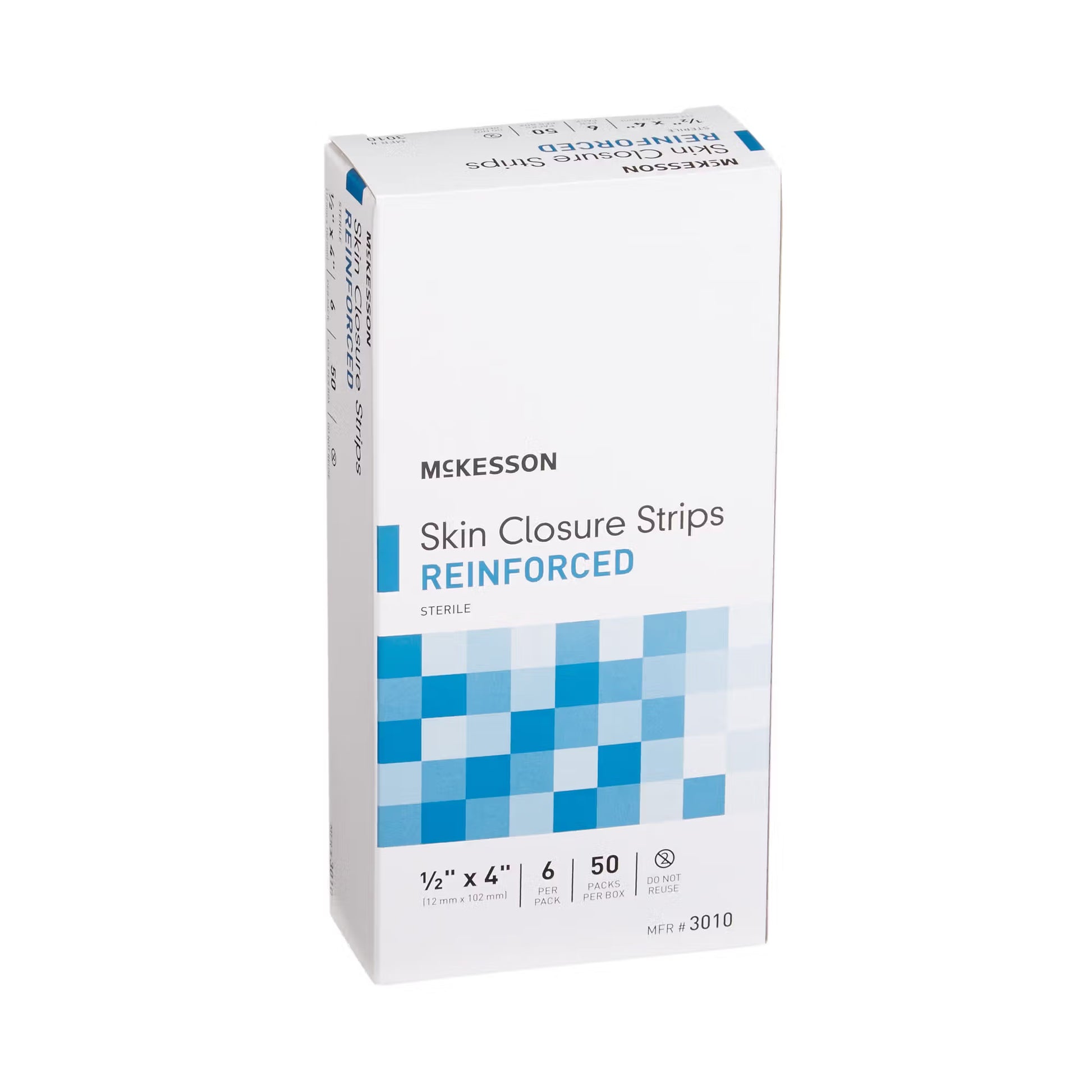 McKesson Skin Closure Reinforced Strip, 0.5 x 4 Inch