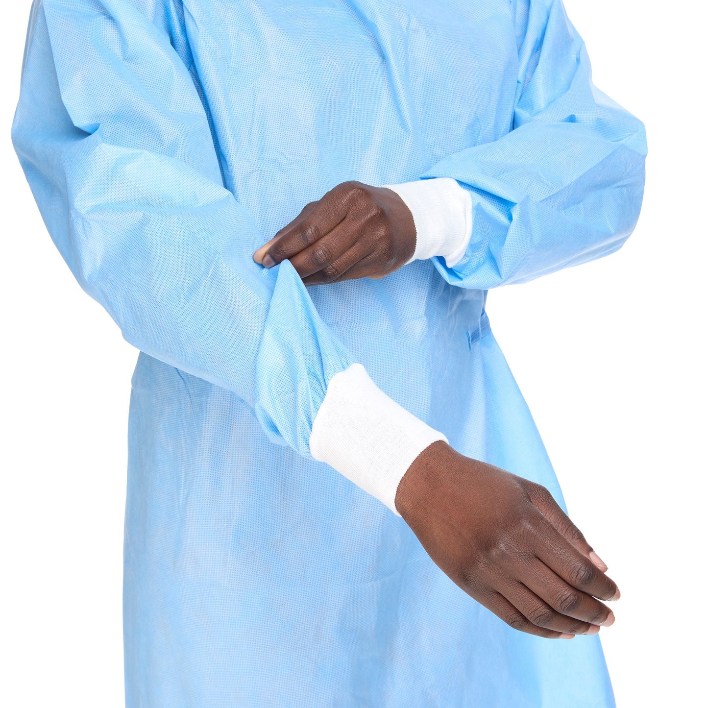 Halyard Basics Nonreinforced Surgical Gown with Towel, Large, Blue