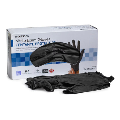 McKesson Confiderm® 6.8C Nitrile Exam Glove, Extra Large, Blue