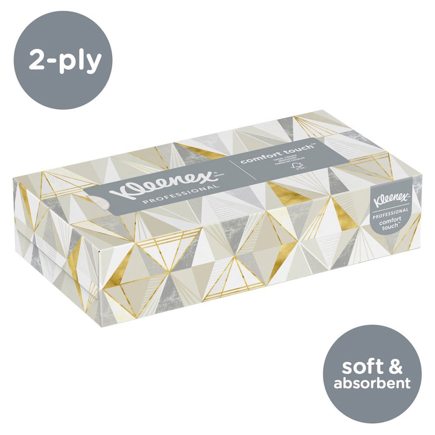 Kleenex® Facial Tissue, White, 8.4 x 8.6 Inch