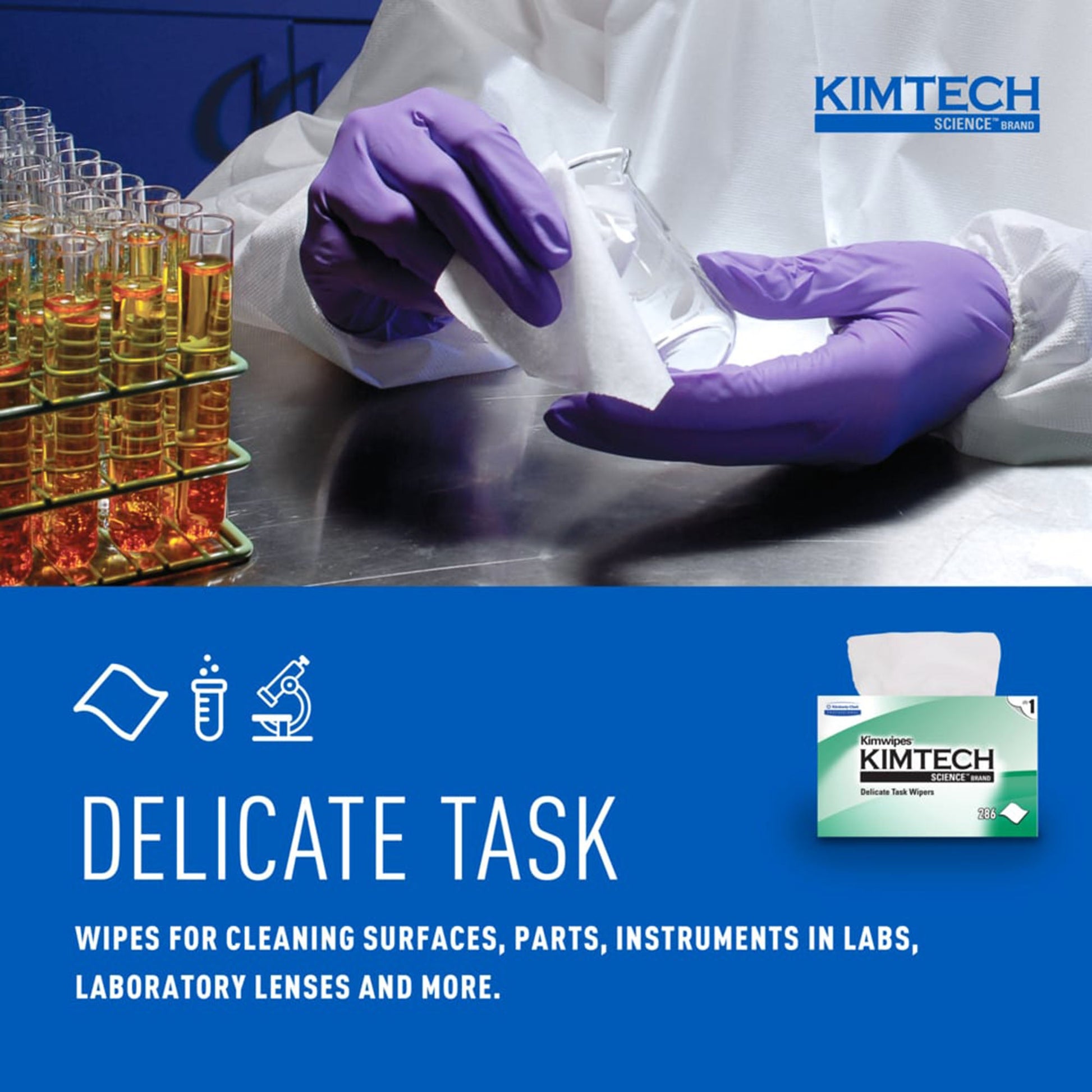 Kimtech Science™ Kimwipes™ Delicate Task Wipes, 1 Ply, 8.2 x 4.39 in