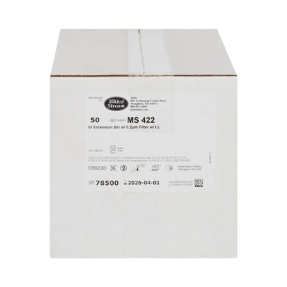 McKesson IV Extension Set, Standard Bore 10-inch Tubing, 0.2 Micron Filter