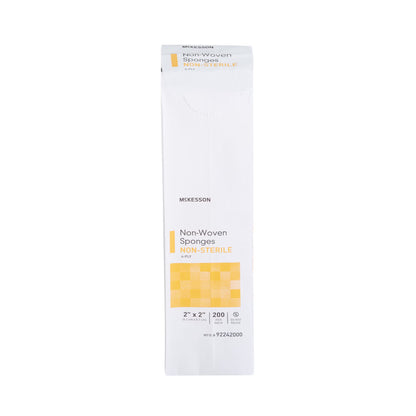 McKesson Nonwoven Sponge, 2 x 2 Inch, Four Ply