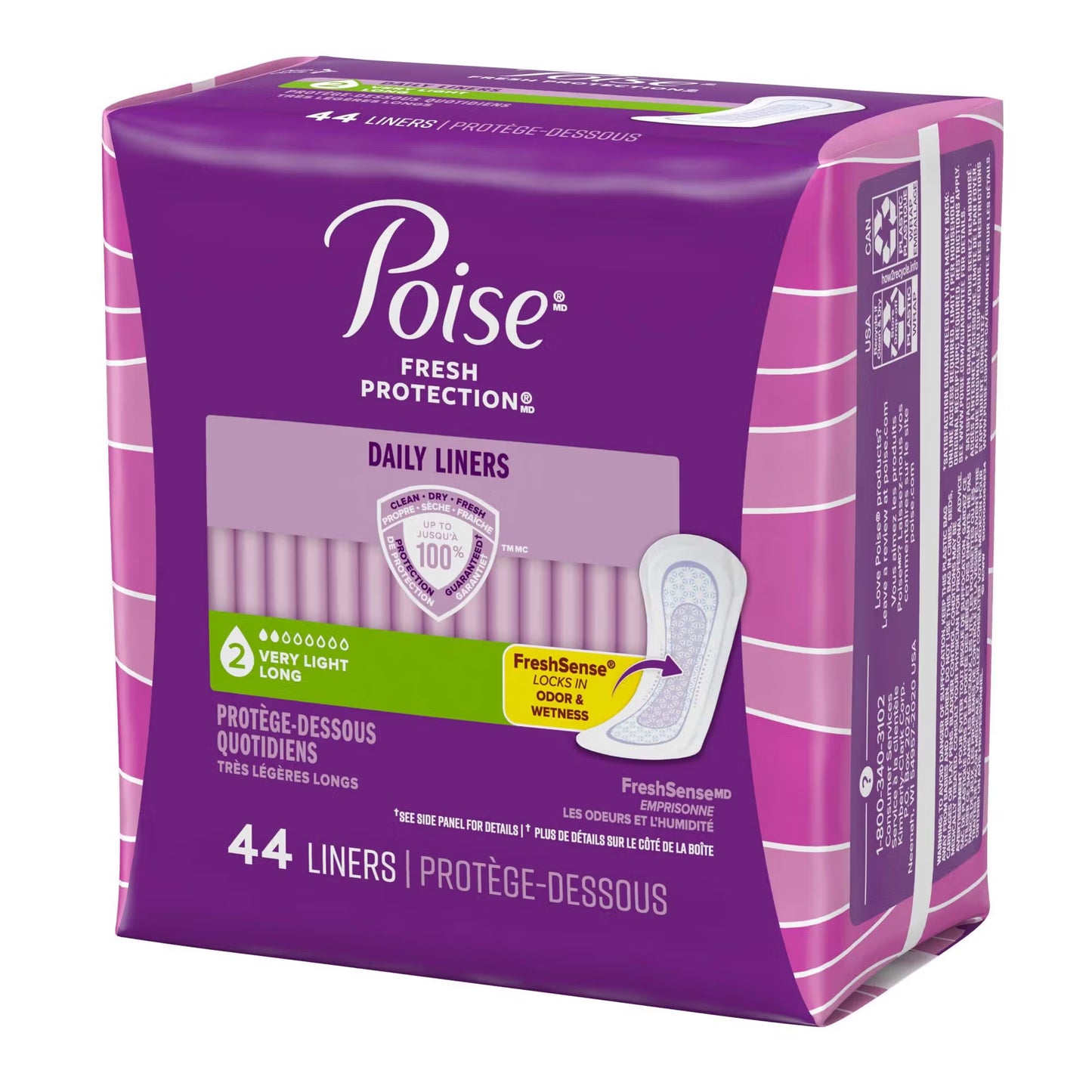 Poise® Bladder Control Pads for Women, Light Absorbency, 8.5-Inch Length