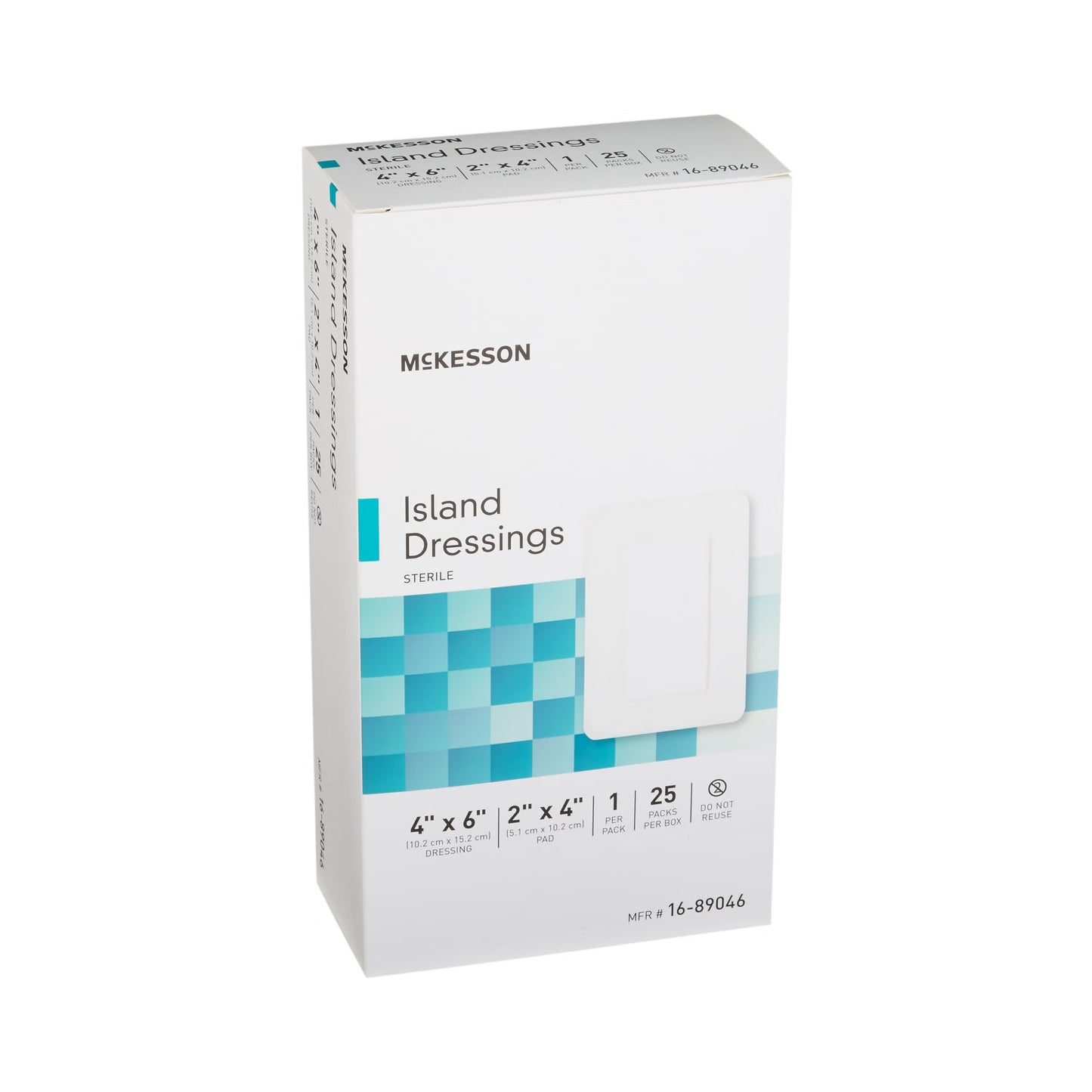 McKesson White Adhesive Dressing, 4 x 6 Inch