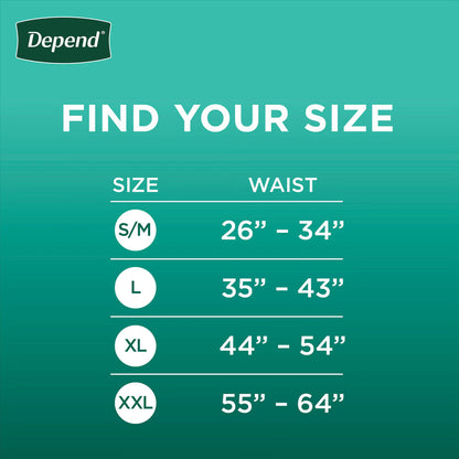 Depend® Fresh Protection™ Men's Maximum Absorbency Underwear, X-Large