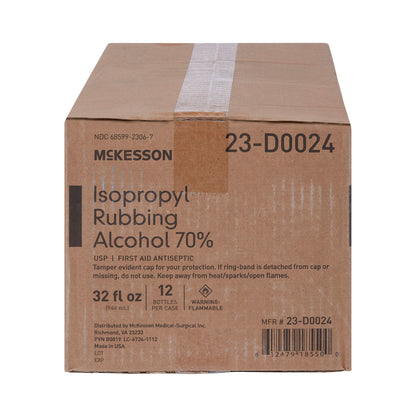 McKesson Isopropyl Alcohol Antiseptic, 32-ounce bottle