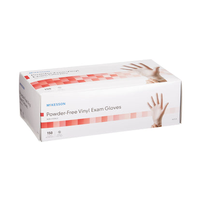 McKesson Vinyl Exam Glove, Extra Small, Clear