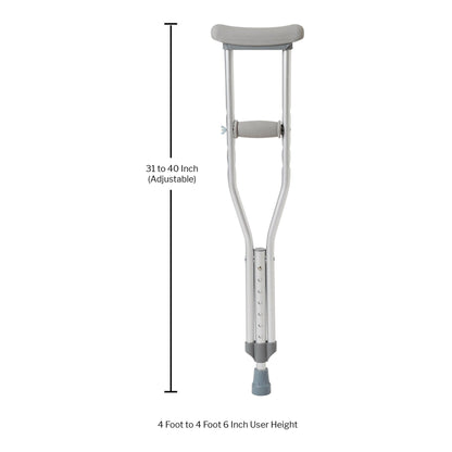 McKesson Underarm Crutches for Children 4' – 4'6"