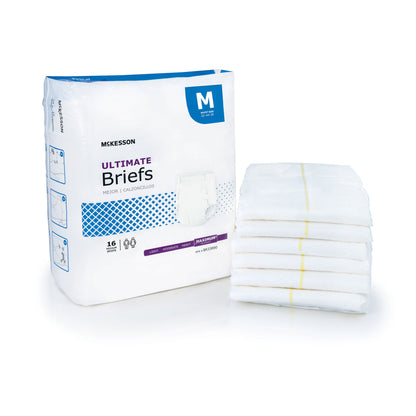 McKesson Ultimate Heavy Absorbency Incontinence Brief, Medium
