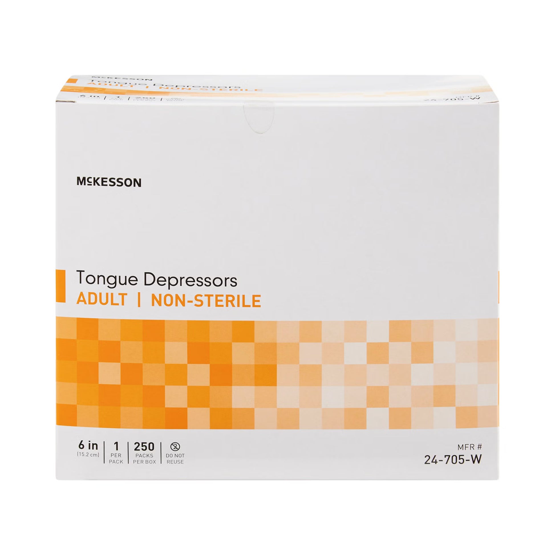 McKesson Tongue Depressor, Wood, 6 Inch