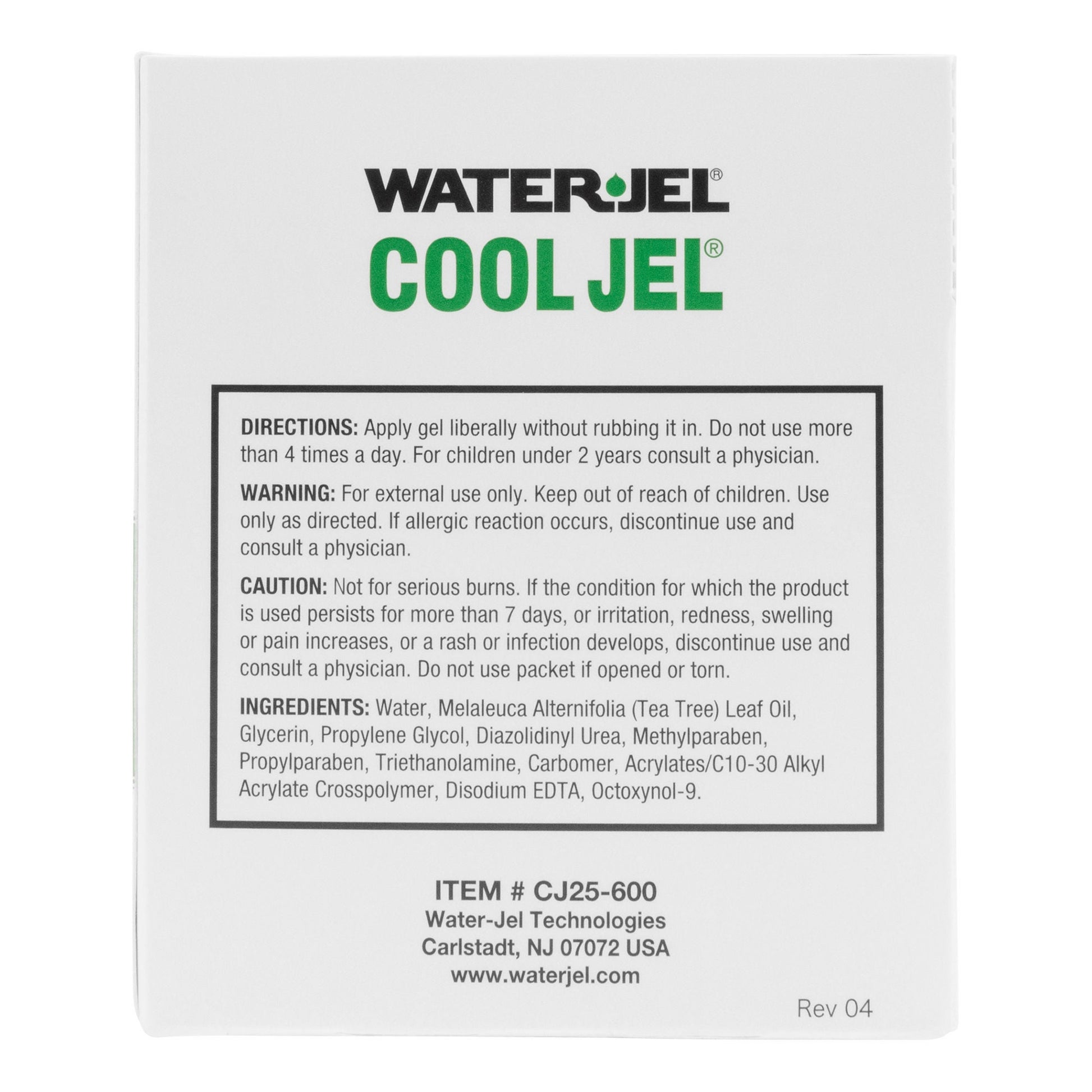Water Jel® Cool Jel Burn Relief