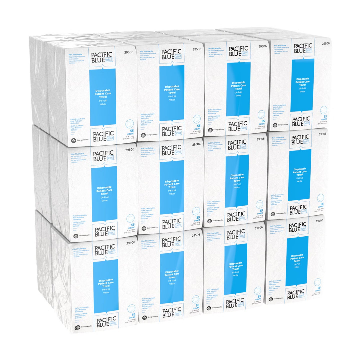 Pacific Blue Select™ Air-laid Bonded Cellulose Washcloth