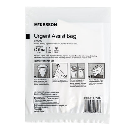 McKesson Opaque Urgent Assist/Emesis Bags