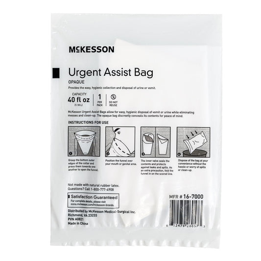 McKesson Opaque Urgent Assist/Emesis Bags