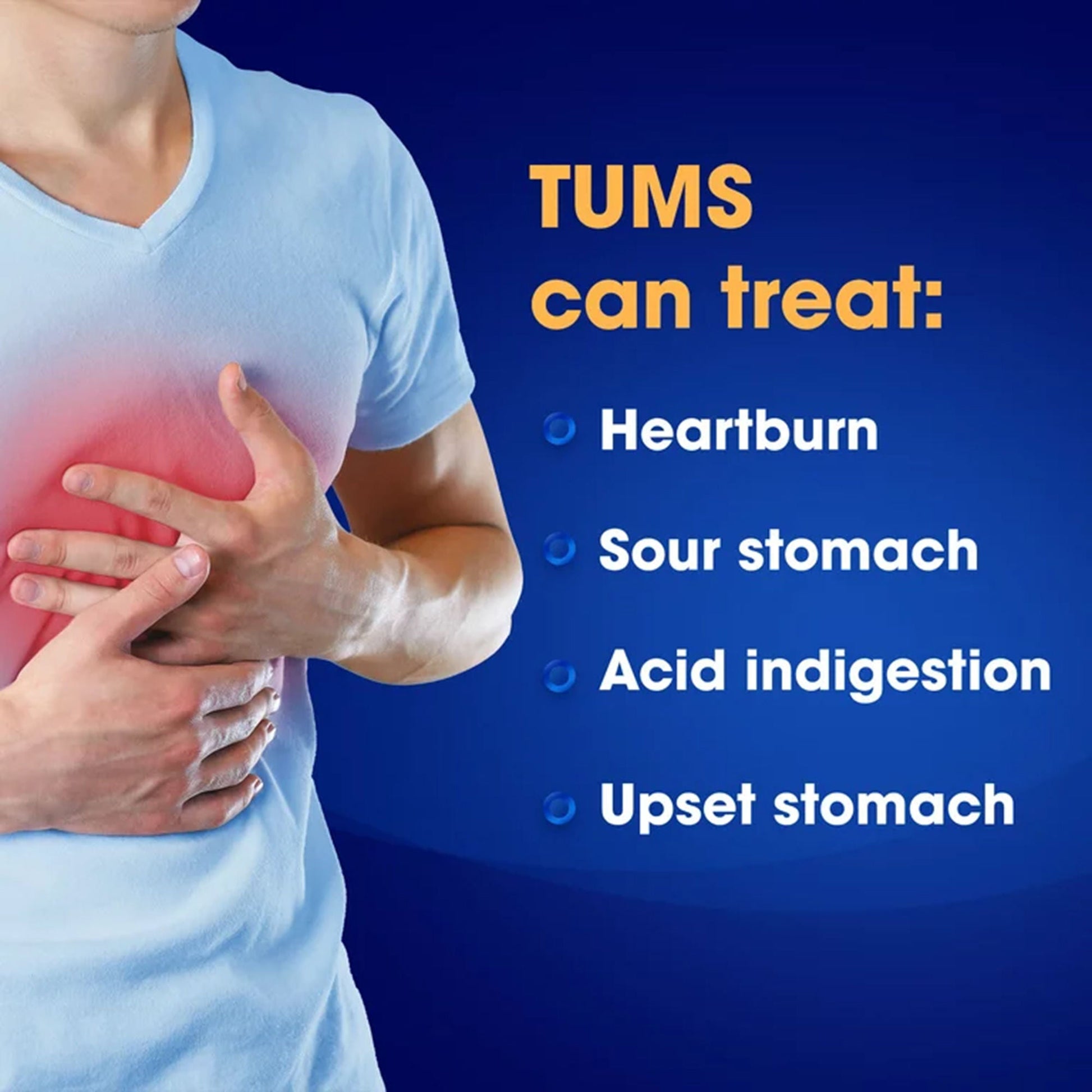 Tums Smoothies Extra Strength 750 Antacid Chewable Tablets, Assorted Fruit