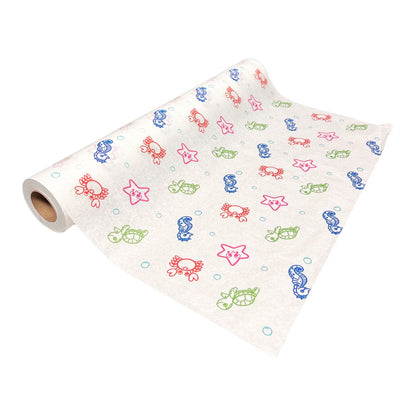 Table Paper McKesson 21 Inch Width 125 Foot Length Print (Sea Friends) Crepe