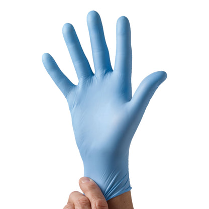 McKesson Confiderm® 2.8C Nitrile Exam Gloves, Extra Small, Ocean Blue