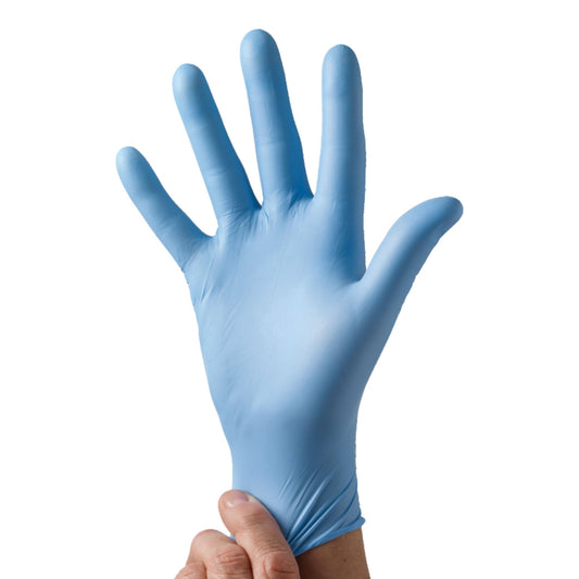 McKesson Confiderm® 2.8C Nitrile Exam Gloves, Extra Small, Ocean Blue