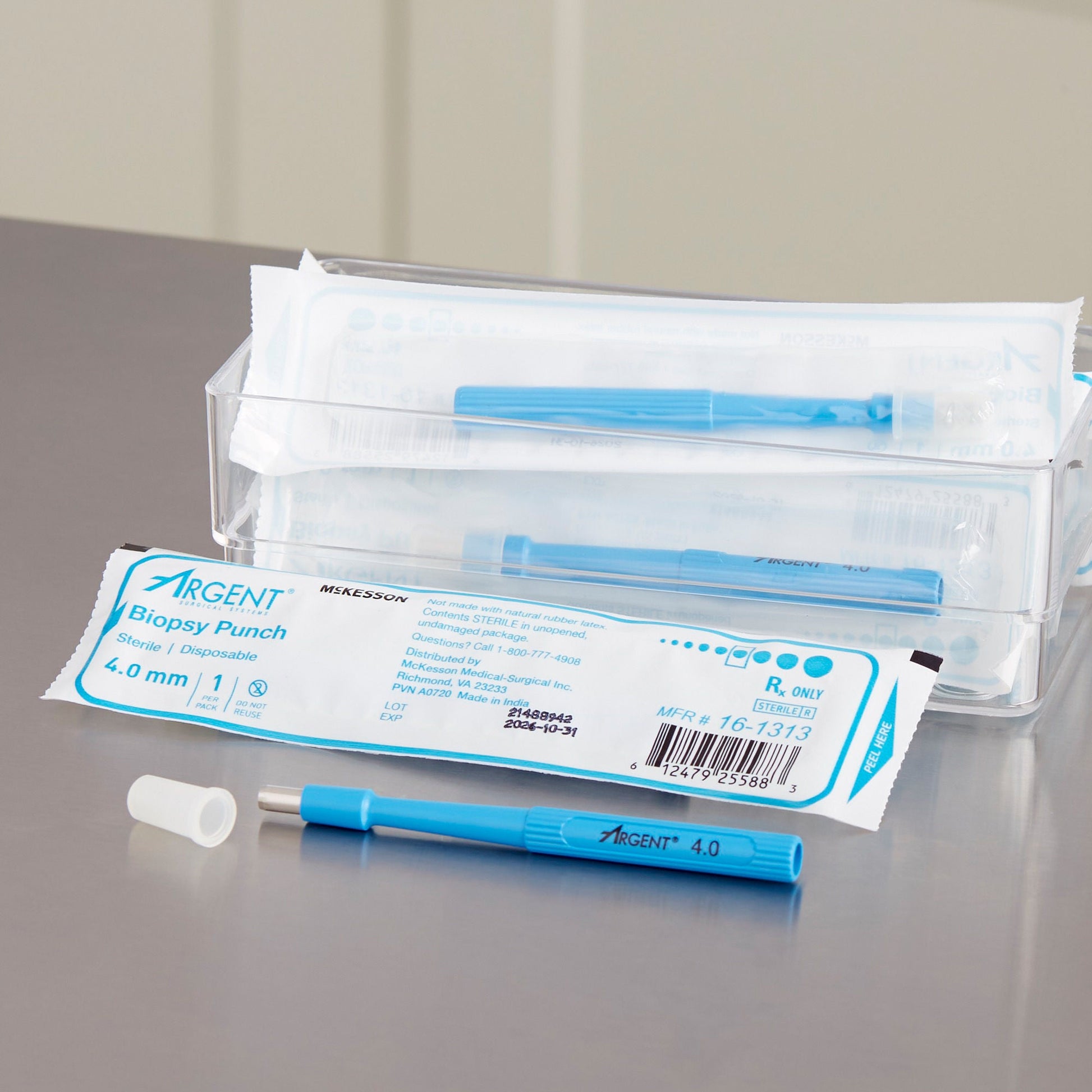 McKesson Argent™ Disposable Biopsy Punches, 4.0 mm