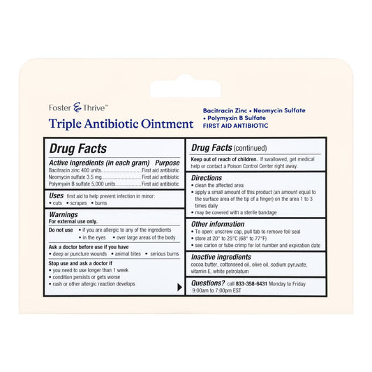 Foster & Thrive™ Triple Antibiotic Ointment