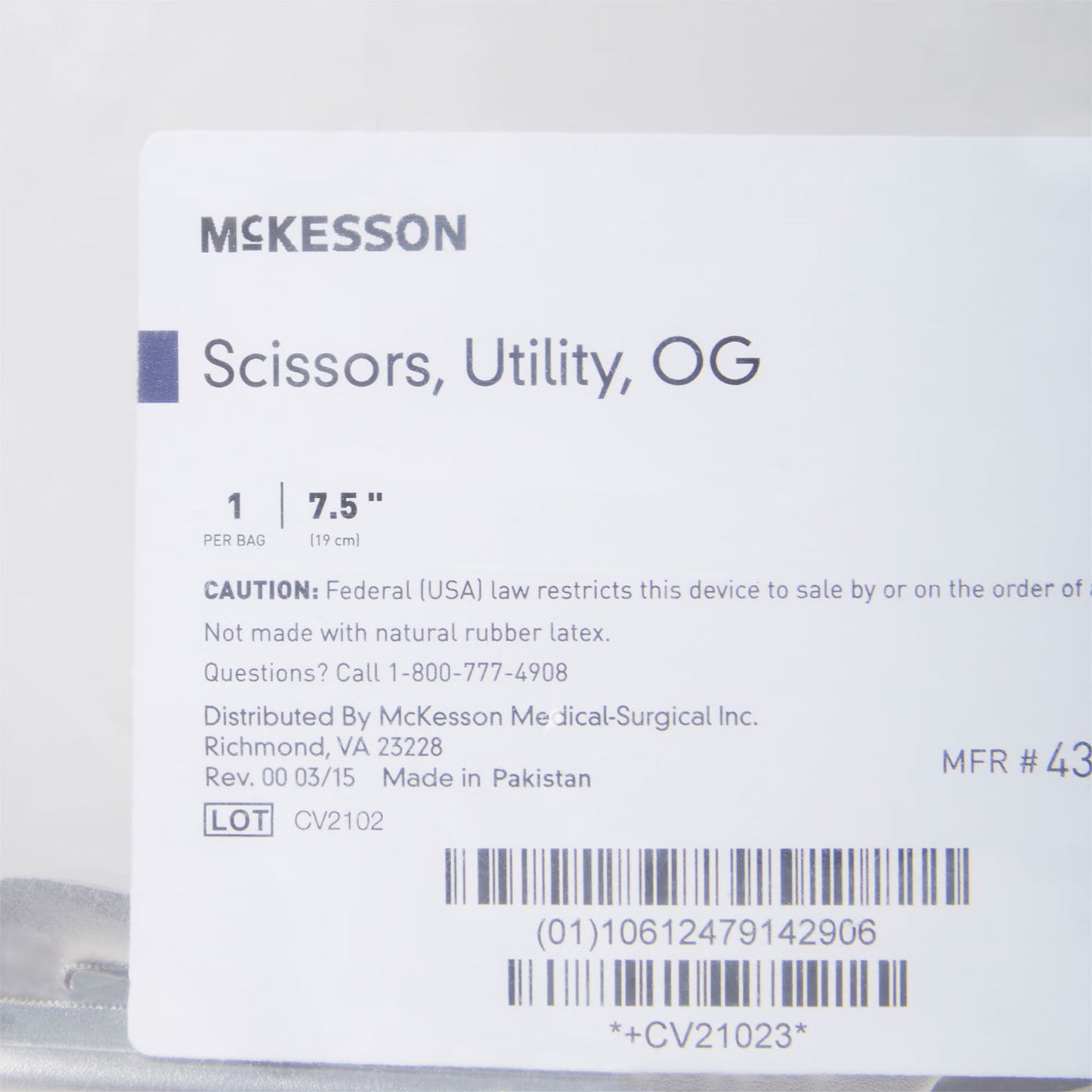 McKesson Utility Scissors, 7-1/2 Inch Length