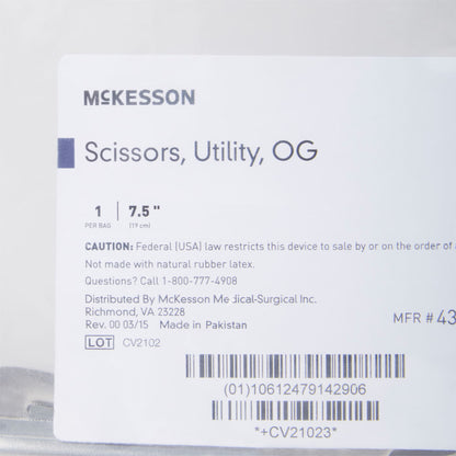 McKesson Utility Scissors, 7-1/2 Inch Length