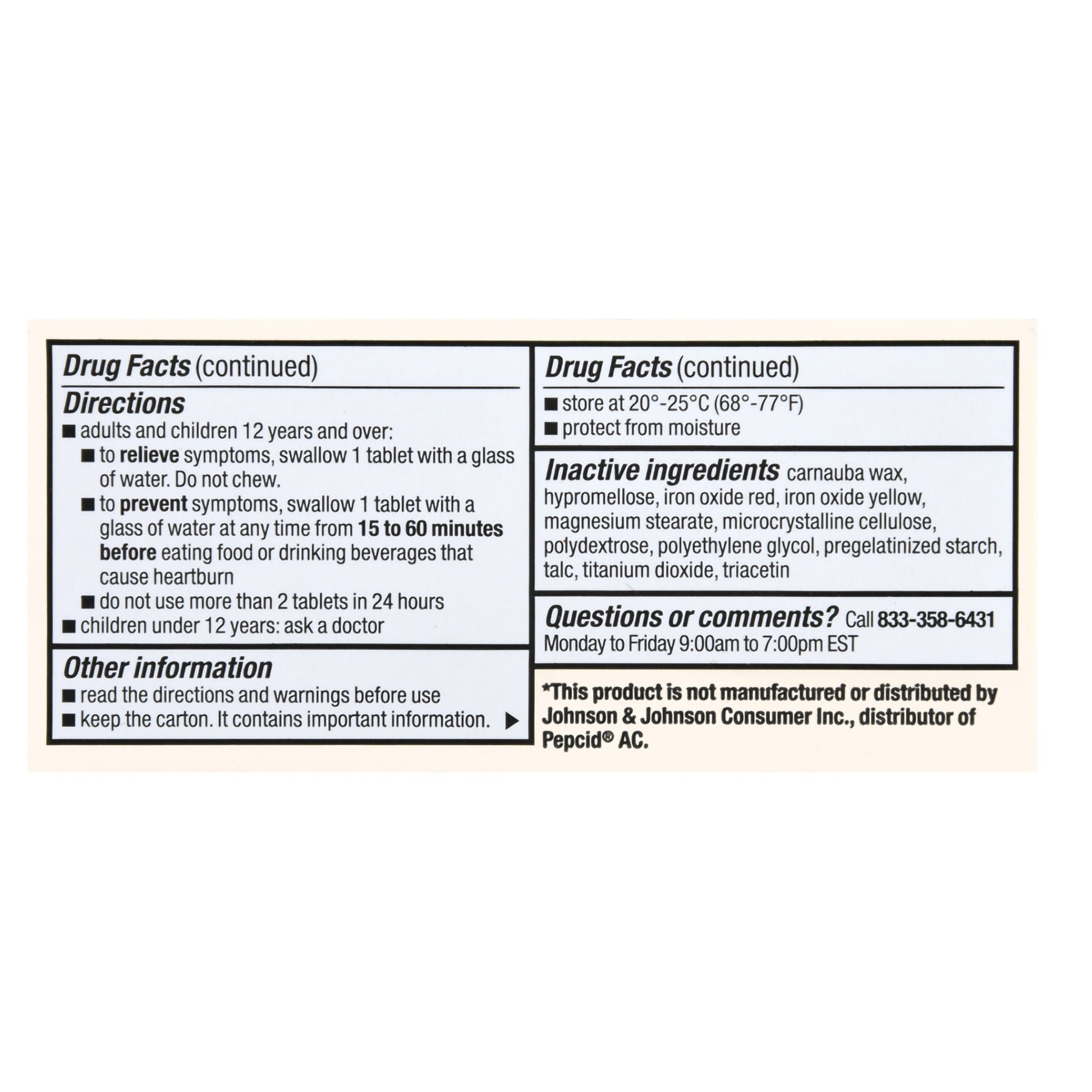 Foster & Thrive™ Original Strength Acid Reducer Famotidine Tablets 10 mg