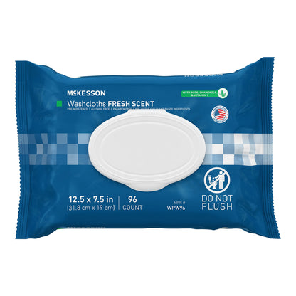 McKesson® Fresh Scent Personal Cleansing Wipe, Nonflushable