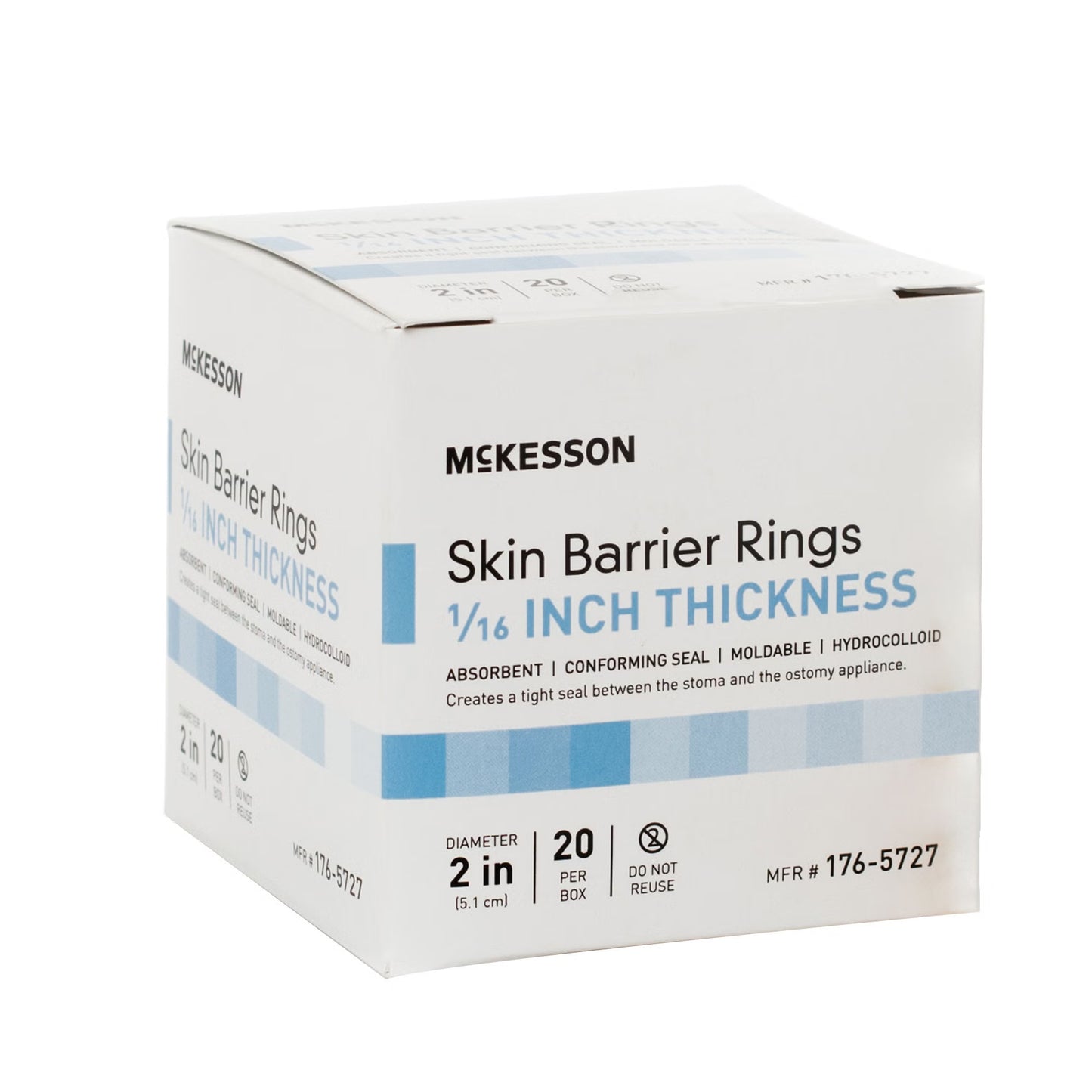McKesson Skin Barrier Ring, 1/16-Inch Thick, 2-Inch Diameter