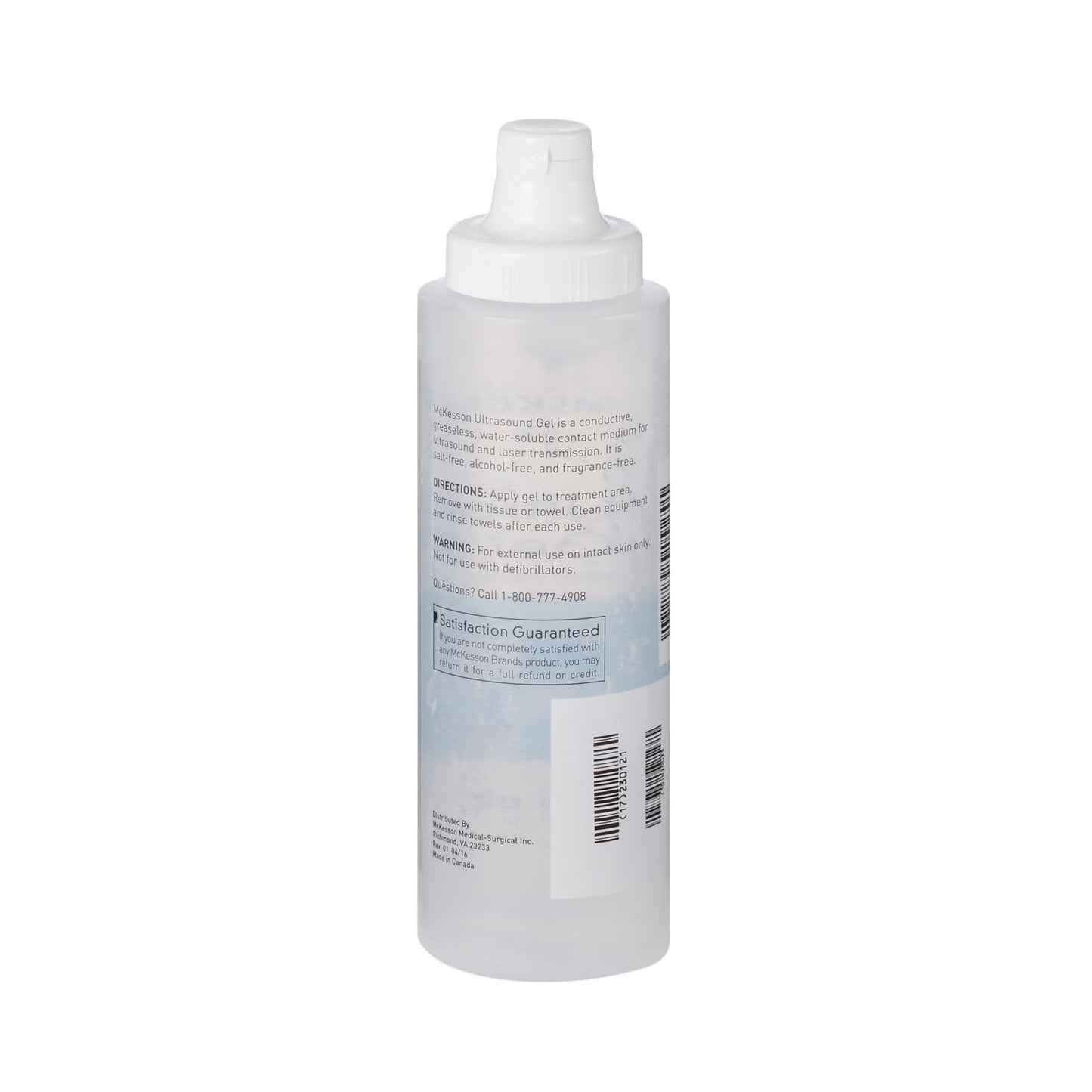 McKesson Ultrasound Gel, Clear, 250 mL Bottle, Ultrasound and Laser Transmission