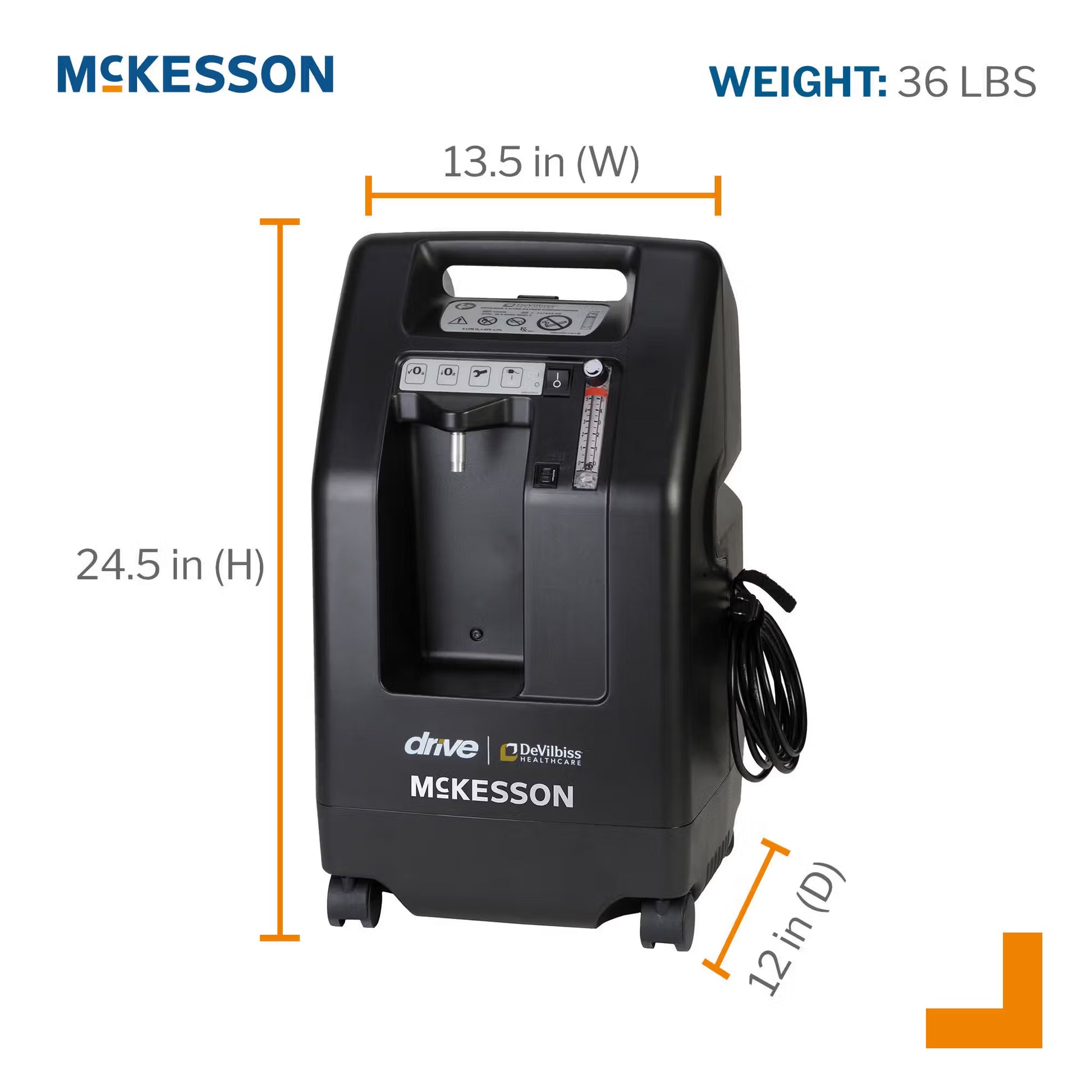 McKesson 5-Liter Compact Concentrator with Oxygen Sensing Device